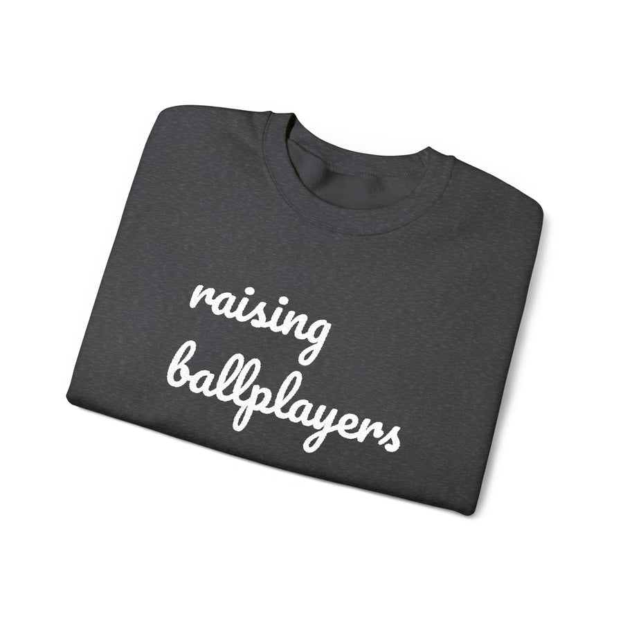 Raising Ballplayers Crewneck Sweatshirt — Dugouts & Daisies Parents Collection