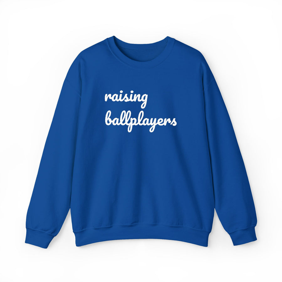Raising Ballplayers Crewneck Sweatshirt — Dugouts & Daisies Parents Collection