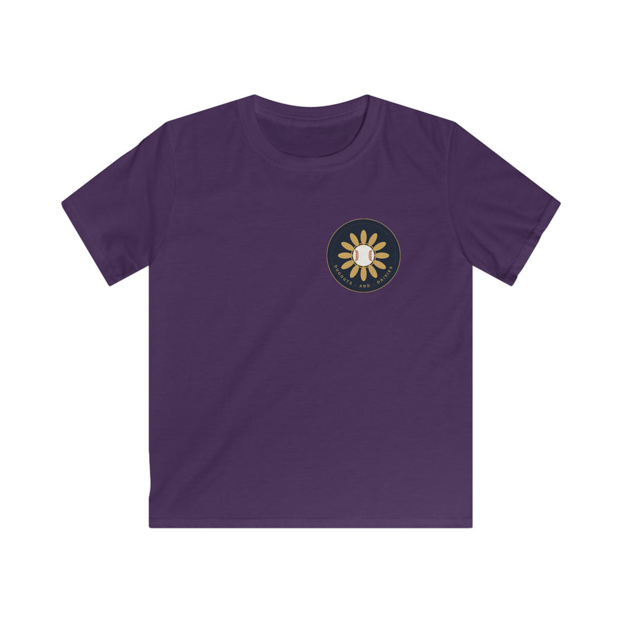 Kids Tee — Cute Daisy Sun Graphic Pocket Shirt