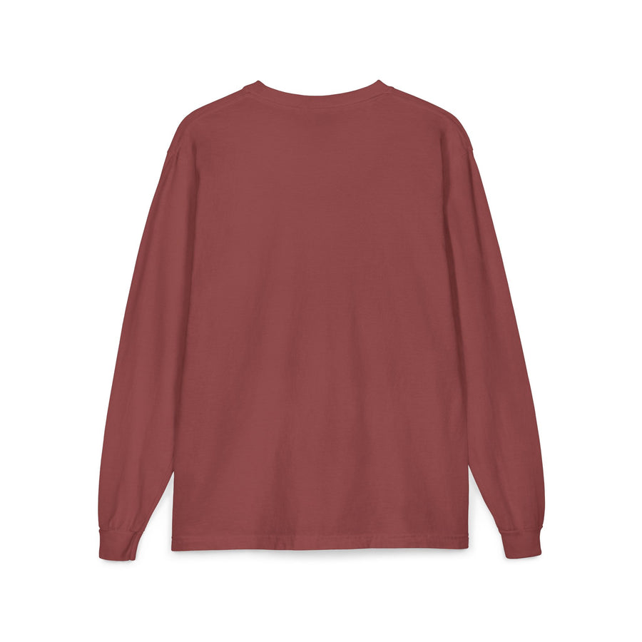 Long Sleeve Pocket Tee — Retro Daisy Pocket Graphic