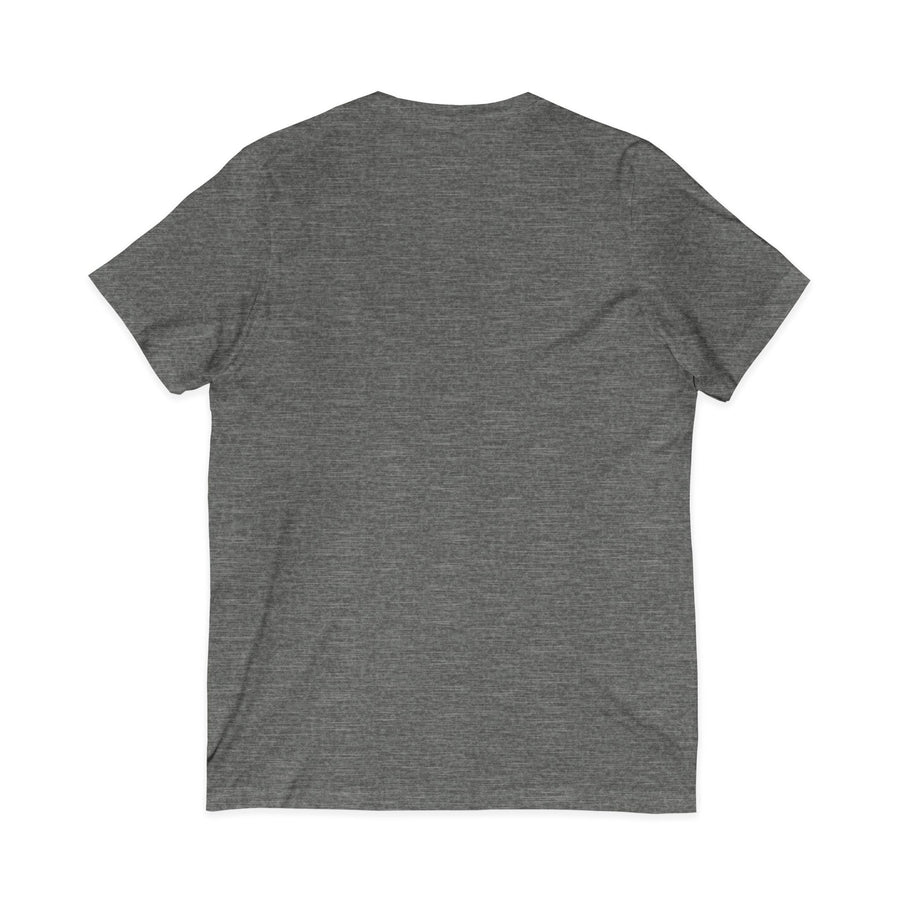 Baseball Mom V‑Neck Tee — Heart Logo Short Sleeve Shirt