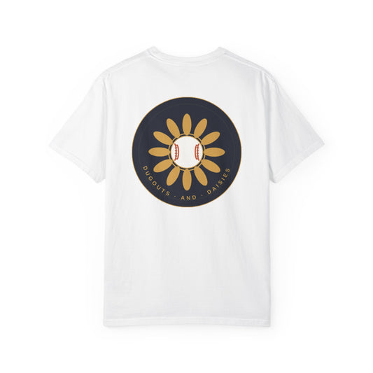 Dugouts and Daisies Logo Unisex Garment-Dyed T-shirt