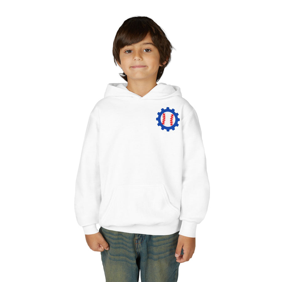 One More Bucket Youth Baseball Hoodie | Kids Baseball Sweatshirt | Practice Makes Progress Hoodie