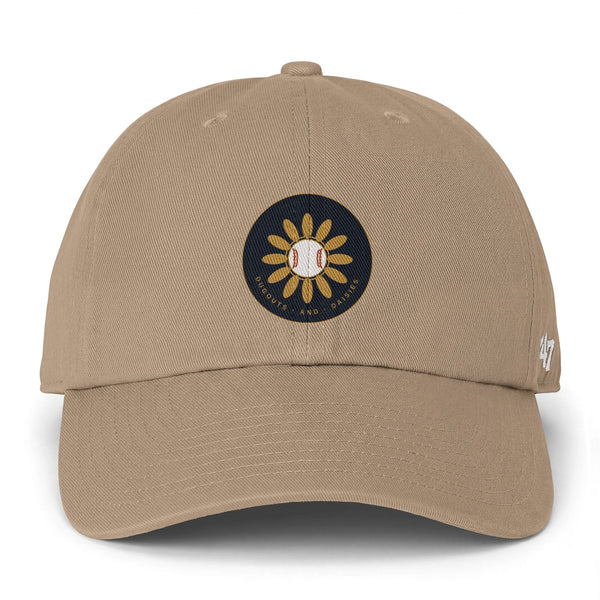 Baseball Sunflower Cap — Clean Up Cap Embroidered Dad Hat