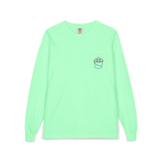 One More Bucket Adult Long Sleeve Baseball Shirt | Baseball Practice Tee | Baseball Lifestyle Long Sleeve