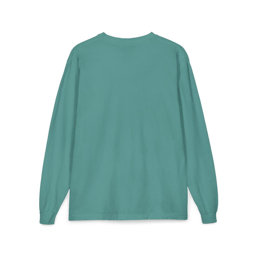 Long Sleeve Pocket Tee — Retro Daisy Pocket Graphic