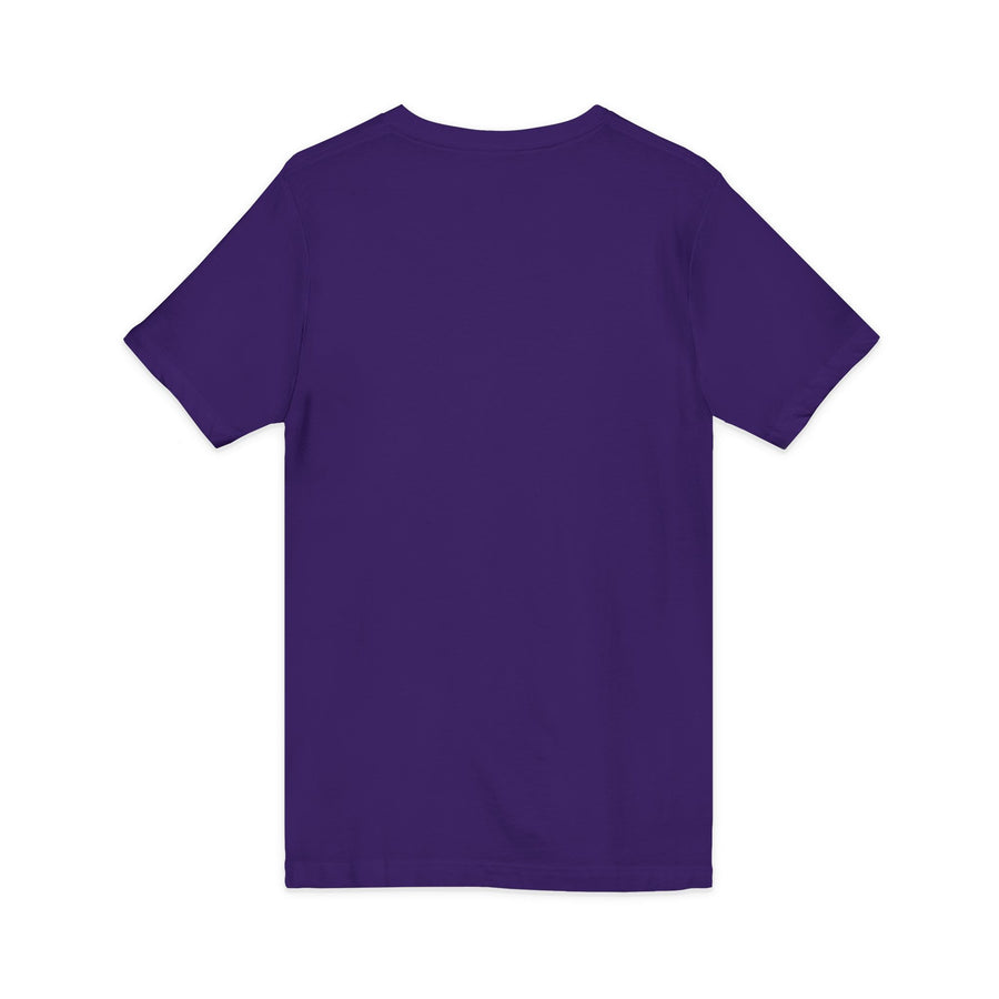 Baseball Mom V‑Neck Tee — Heart Logo Short Sleeve Shirt