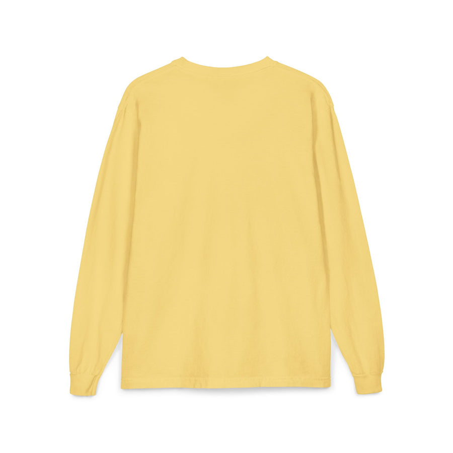 Long Sleeve Pocket Tee — Retro Daisy Pocket Graphic