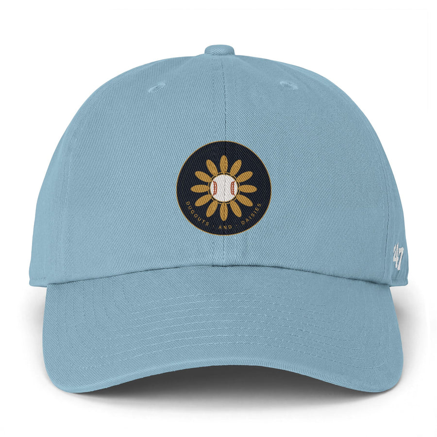 Baseball Sunflower Cap — Clean Up Cap Embroidered Dad Hat