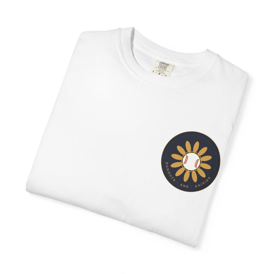Dugouts and Daisies Logo Unisex Garment-Dyed T-shirt