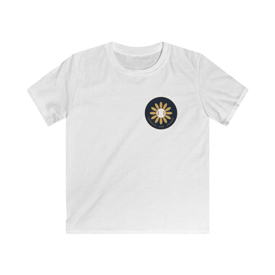 Kids Tee — Cute Daisy Sun Graphic Pocket Shirt