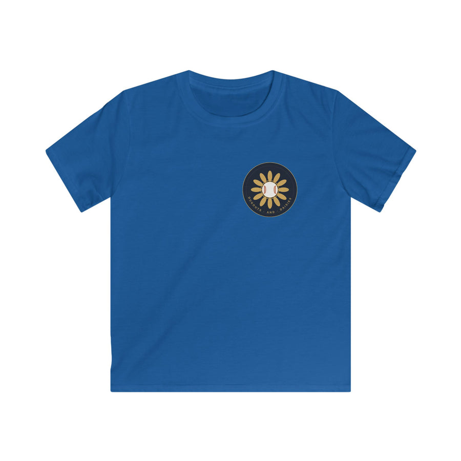 Kids Tee — Cute Daisy Sun Graphic Pocket Shirt