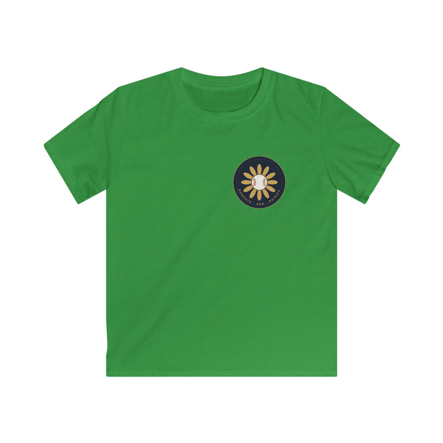 Kids Tee — Cute Daisy Sun Graphic Pocket Shirt