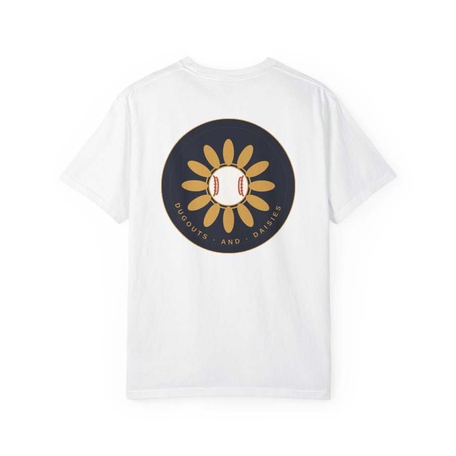 Dugouts and Daisies Logo Unisex Garment-Dyed T-shirt