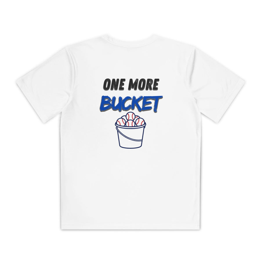 Youth Baseball Tee — "One More Bucket" Practice Shirt