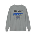 One More Bucket Adult Long Sleeve Baseball Shirt | Baseball Practice Tee | Baseball Lifestyle Long Sleeve