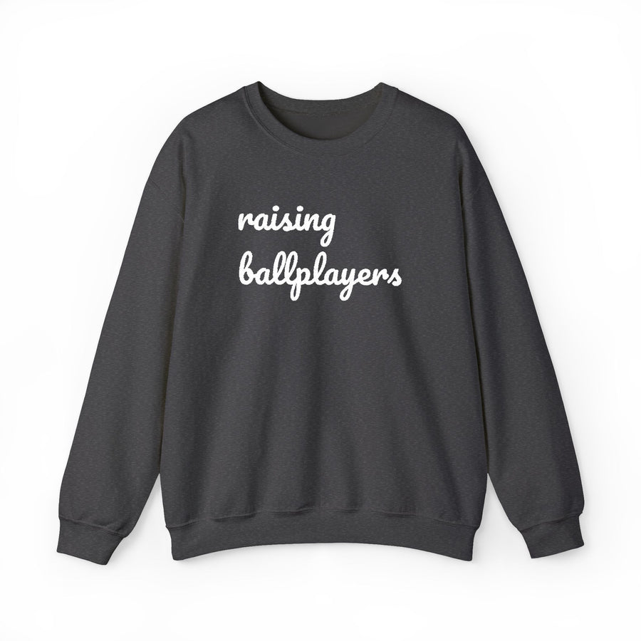 Raising Ballplayers Crewneck Sweatshirt — Dugouts & Daisies Parents Collection