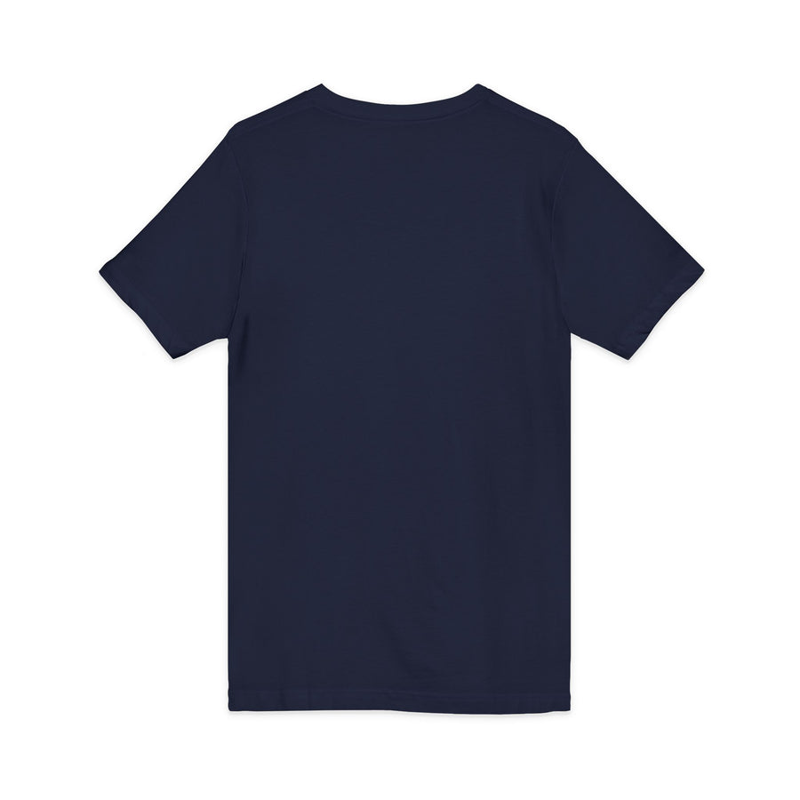 Baseball Mom V‑Neck Tee — Heart Logo Short Sleeve Shirt