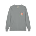 Long Sleeve Pocket Tee — Retro Daisy Pocket Graphic