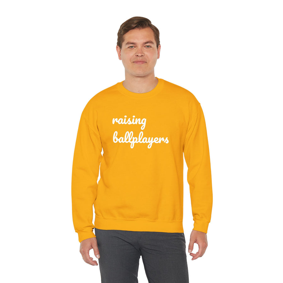 Raising Ballplayers Crewneck Sweatshirt — Dugouts & Daisies Parents Collection