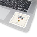 Sunflower Seeds & Sunshine Square Sticker — Vintage Floral Quote Sticker