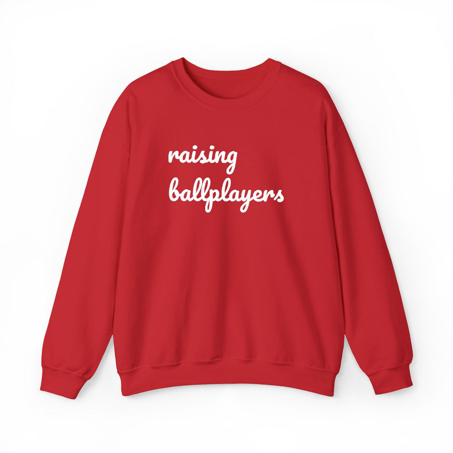Raising Ballplayers Crewneck Sweatshirt — Dugouts & Daisies Parents Collection