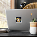 Dugouts and Daisies Baseball Flower Kiss-Cut Vinyl Sticker