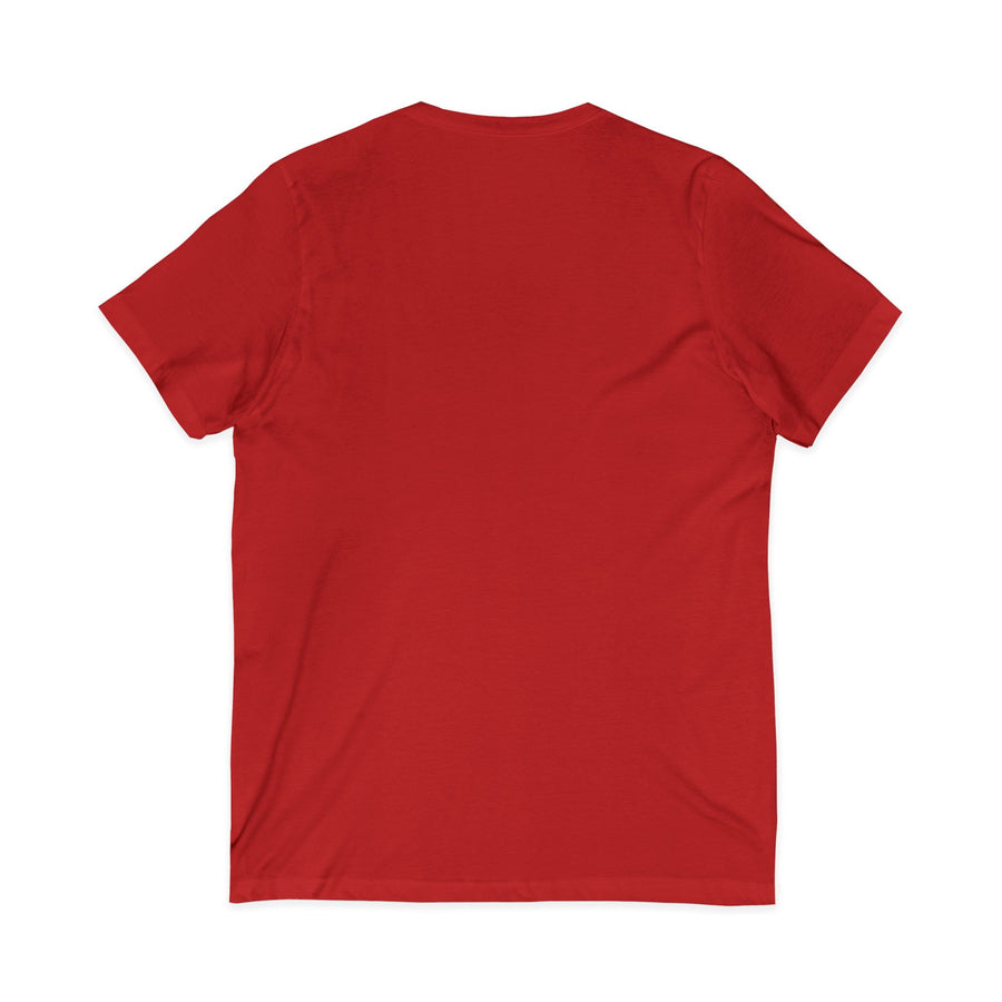 Baseball Mom V‑Neck Tee — Heart Logo Short Sleeve Shirt