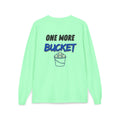 One More Bucket Adult Long Sleeve Baseball Shirt | Baseball Practice Tee | Baseball Lifestyle Long Sleeve