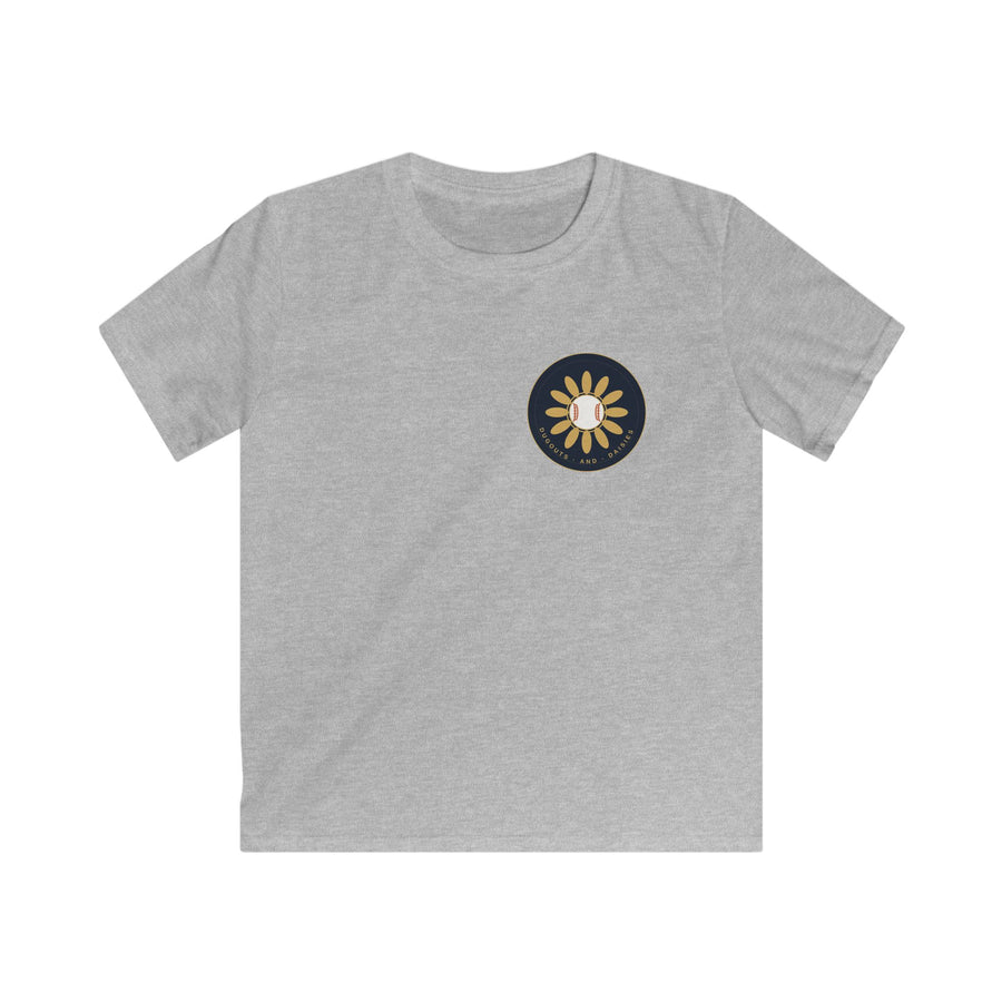 Kids Tee — Cute Daisy Sun Graphic Pocket Shirt