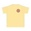 Youth Tee — Retro Daisy Chest Logo, Cute Floral Kids Shirt
