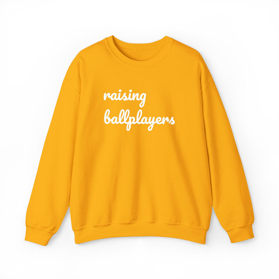 Raising Ballplayers Crewneck Sweatshirt — Dugouts & Daisies Parents Collection
