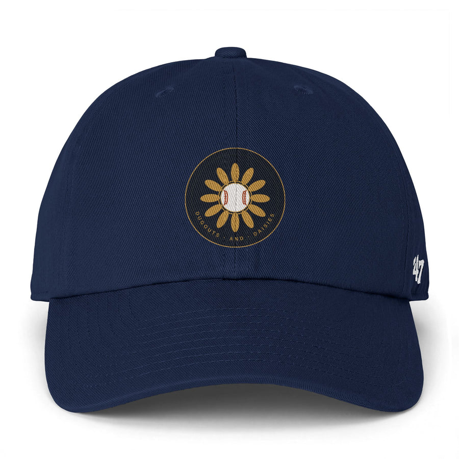 Baseball Sunflower Cap — Clean Up Cap Embroidered Dad Hat