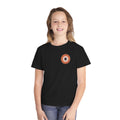 Youth Tee — Retro Daisy Chest Logo, Cute Floral Kids Shirt