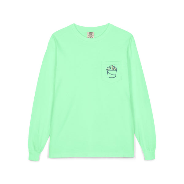 One More Bucket Adult Long Sleeve Baseball Shirt | Baseball Practice Tee | Baseball Lifestyle Long Sleeve