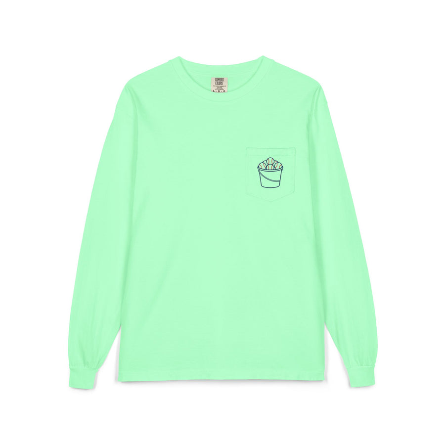One More Bucket Adult Long Sleeve Baseball Shirt | Baseball Practice Tee | Baseball Lifestyle Long Sleeve