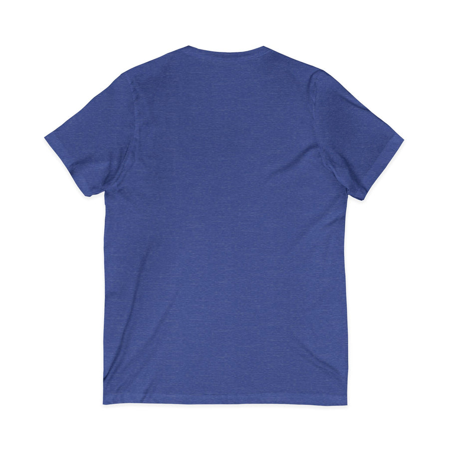 Baseball Mom V‑Neck Tee — Heart Logo Short Sleeve Shirt
